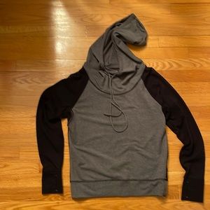 Athleta size S gray and black hoodie.